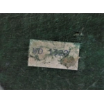 Handmade carved wooden duck painted green with copper trim