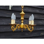 French Bronze 4 branch chandelier vintage top quality castings decorative hallway living room pendan