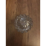 1980s Baccarat Crystal Jam Jar/Mustard Jar/Honey Jar With Lid, Model Bamboo