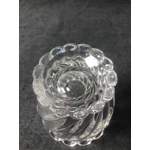 1980s Baccarat Crystal Jam Jar/Mustard Jar/Honey Jar With Lid, Model Bamboo