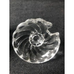 1980s Baccarat Crystal Jam Jar/Mustard Jar/Honey Jar With Lid, Model Bamboo