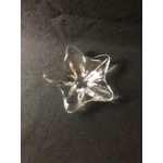 Vintage Baccarat Star Shape Crystal Trinket/Candy Dish: Mid-Century Modern Centerpiece, signed, made