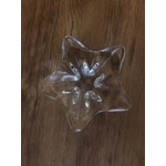 Vintage Baccarat Star Shape Crystal Trinket/Candy Dish: Mid-Century Modern Centerpiece, signed, made