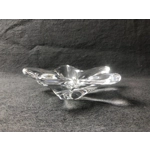 Vintage Baccarat Star Shape Crystal Trinket/Candy Dish: Mid-Century Modern Centerpiece, signed, made
