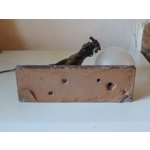 French art deco hunting dog on a marble base with a switched lamp