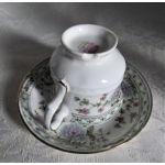 Vintage porcelain tea pairs from Hitkari Potteries China Bone, India, 1960s