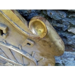 Avante garde huge Antique Soviet communist party emblem in wood hammer and sickle rare 1940s Soviet constructivism Bauhaus