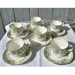 Six vintage tea and coffee p..