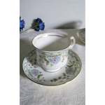 Vintage porcelain tea pairs from Hitkari Potteries China Bone, India, 1960s