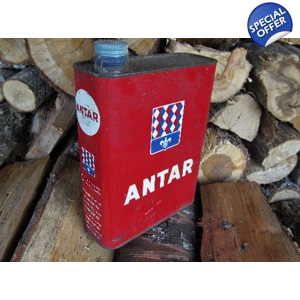 Old oil tin French Antar bid..