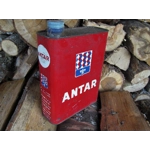 Old oil tin French Antar bidon huile garage publicity man cave retro vintage garage