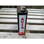 Old French Avia gearbox oil tin Avia huile de boite de vitesse publicity man cave retro vintage garage