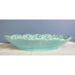 Large vintage majolica fruit plate hand-painted by Faience de Moustiers St Marie Provence, France