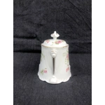 A graceful big antique porcelain sugar bowl made by the Limoges manufactory Balleroy & Cie after 190