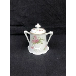 A graceful big antique porcelain sugar bowl made by the Limoges manufactory Balleroy & Cie after 190