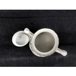 A graceful big antique porcelain sugar bowl made by the Limoges manufactory Balleroy & Cie after 190