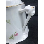 A graceful big antique porcelain sugar bowl made by the Limoges manufactory Balleroy & Cie after 190