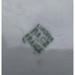 A graceful big antique porcelain sugar bowl made by the Limoges manufactory Balleroy & Cie after 190