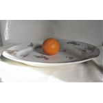 Large serving dish for serving hot meals or snacks, produced by the Limoges manufactory L.Bernardaud & Co, France