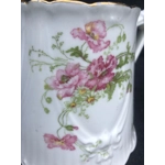 A graceful big antique porcelain sugar bowl made by the Limoges manufactory Balleroy & Cie after 190