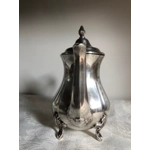 Vintage Victorian silver plated teapot/coffee pot/water pitcher with hinged lid footed by Viners Sheffield, England