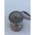 Vintage silver-plated set for church communion: a small silver-plated cup and a spoon from the famous company Christofle, France