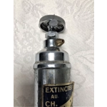 Vintage French car fire extinguisher chrome Le Chimiste Paris XV man cave garage retro garage