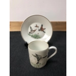 Porcelain de Paris, Four coffee pairs (litron cup and saucer) for espresso made of fine porcelain