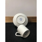 Porcelain de Paris, Four coffee pairs (litron cup and saucer) for espresso made of fine porcelain