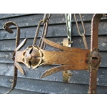 Spanish iron Gothic Renaissance chandelier Gold Gilt Candelabra 3 arm branch Arm in the form of a royal crown for easy restoration rewire