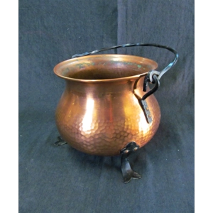 Vintage hammered copper plan..