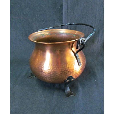 Vintage hammered copper planter C1960s