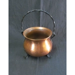 Vintage hammered copper planter C1960s