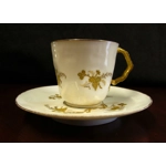 Five coffee pairs of amazing beauty and unusualness from one of the Limoges manufactories produced in 1890