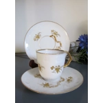 Five coffee pairs of amazing beauty and unusualness from one of the Limoges manufactories produced in 1890