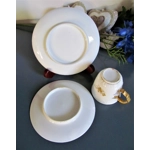 Five coffee pairs of amazing beauty and unusualness from one of the Limoges manufactories produced in 1890