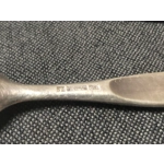 Vintage silver plated fork and soup spoon set by Christofle ORFÈVRE, design by Tapio Wirkkala, Duo m