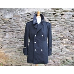 French Gendarme police wool coat Jacket 1960s / 70s era Blue in colour rare
