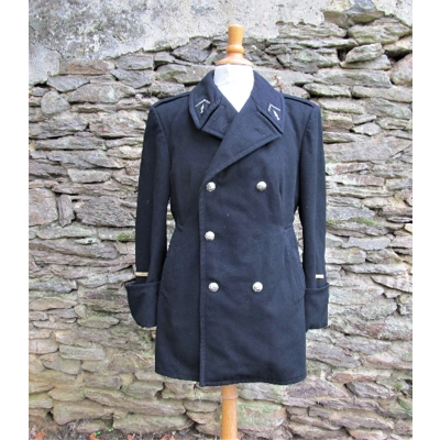 French Gendarme police wool coat Jacket 1960s / 70s era Blue in colour rare