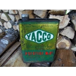 Old oil tin French Yacco bidon huile Yacco oldtimer garage publicity man cave retro vintage garage