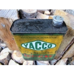 Old oil tin French Yacco bidon huile Yacco oldtimer garage publicity man cave retro vintage garage