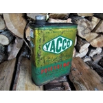 Old oil tin French Yacco bidon huile Yacco oldtimer garage publicity man cave retro vintage garage
