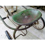 Soviet USSR childs pedal horse car antique vintage childs toy treasure tin and steel, solid easy resto 1950s used condition salvaged