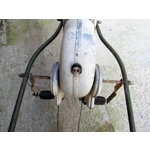 Soviet USSR childs pedal horse car antique vintage childs toy treasure tin and steel, solid easy resto 1950s used condition salvaged