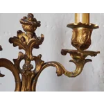 Antique Bronze Harpist Candelabra Table Lamp – Victorian French Rococo Revival Style C1870s