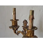 Antique Bronze Harpist Candelabra Table Lamp – Victorian French Rococo Revival Style C1870s