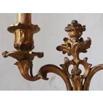 Antique Bronze Harpist Candelabra Table Lamp – Victorian French Rococo Revival Style C1870s