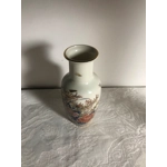 Vintage ceramic vase with floral design by Shibata manufactory, Japan, 1980s