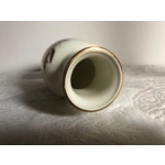 Vintage ceramic vase with floral design by Shibata manufactory, Japan, 1980s