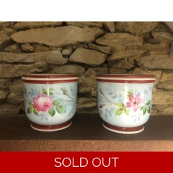 Two beautiful antique flower..